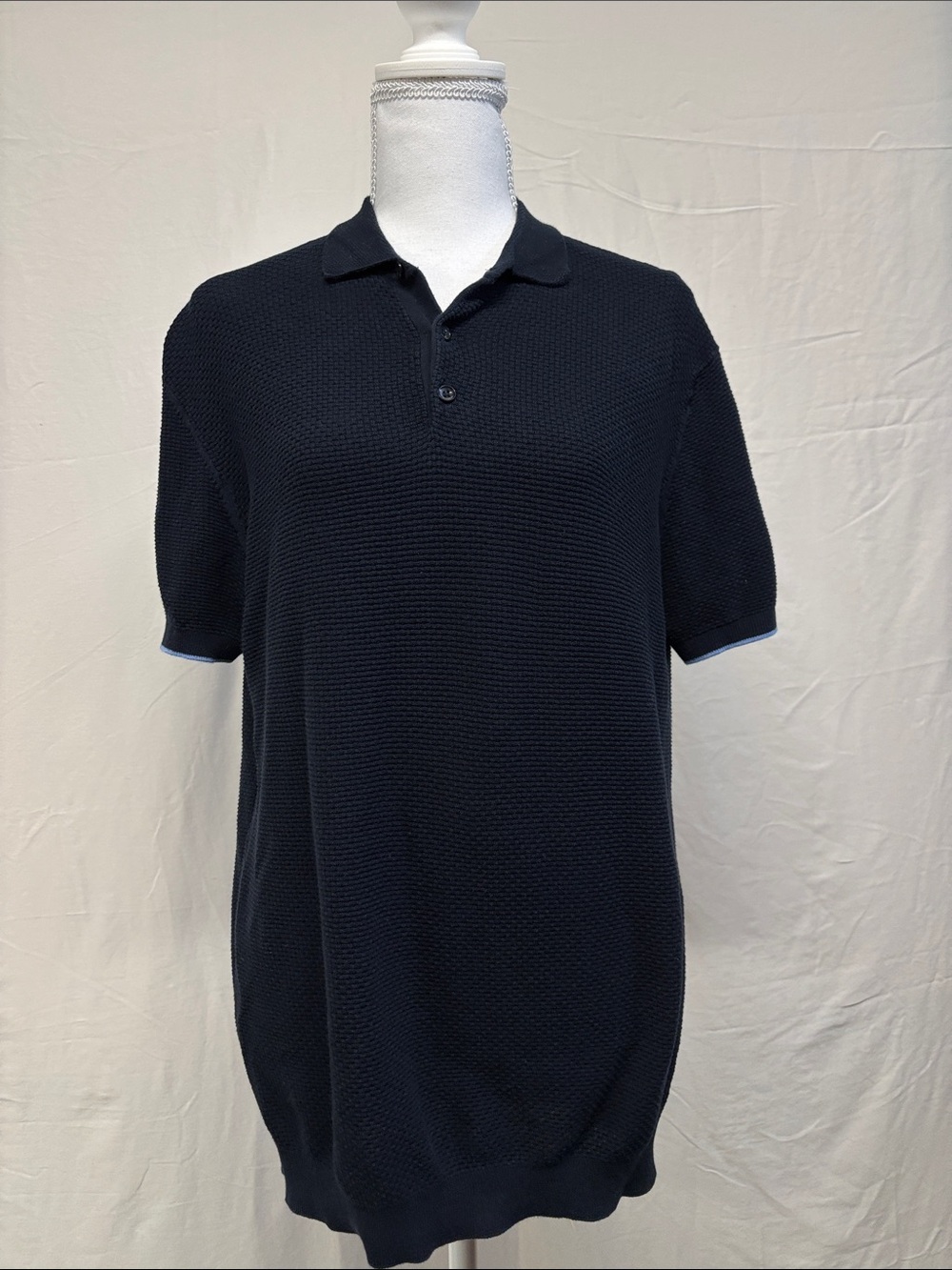 Men's Classic Navy Short-Sleeve Polo